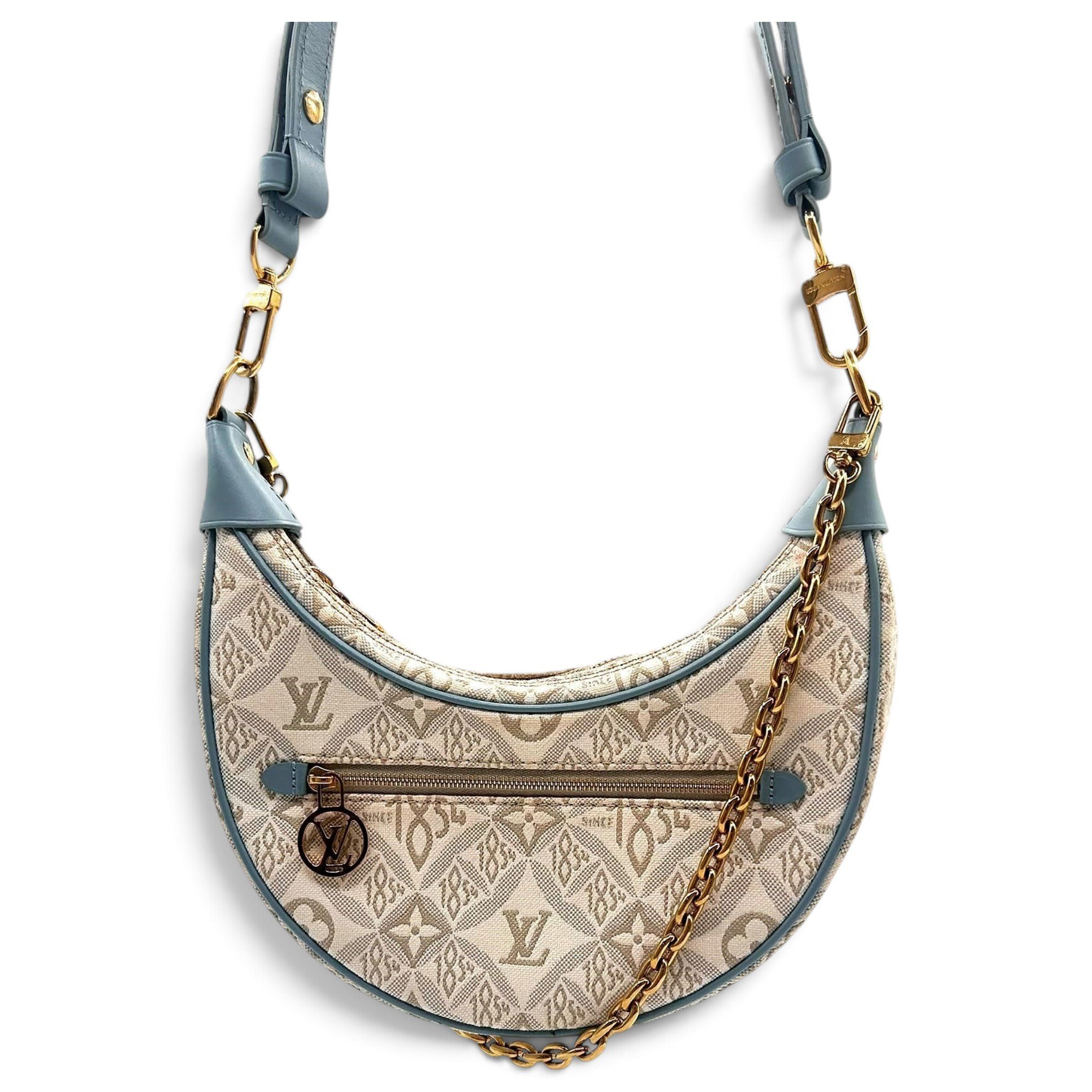 Loop leather handbag