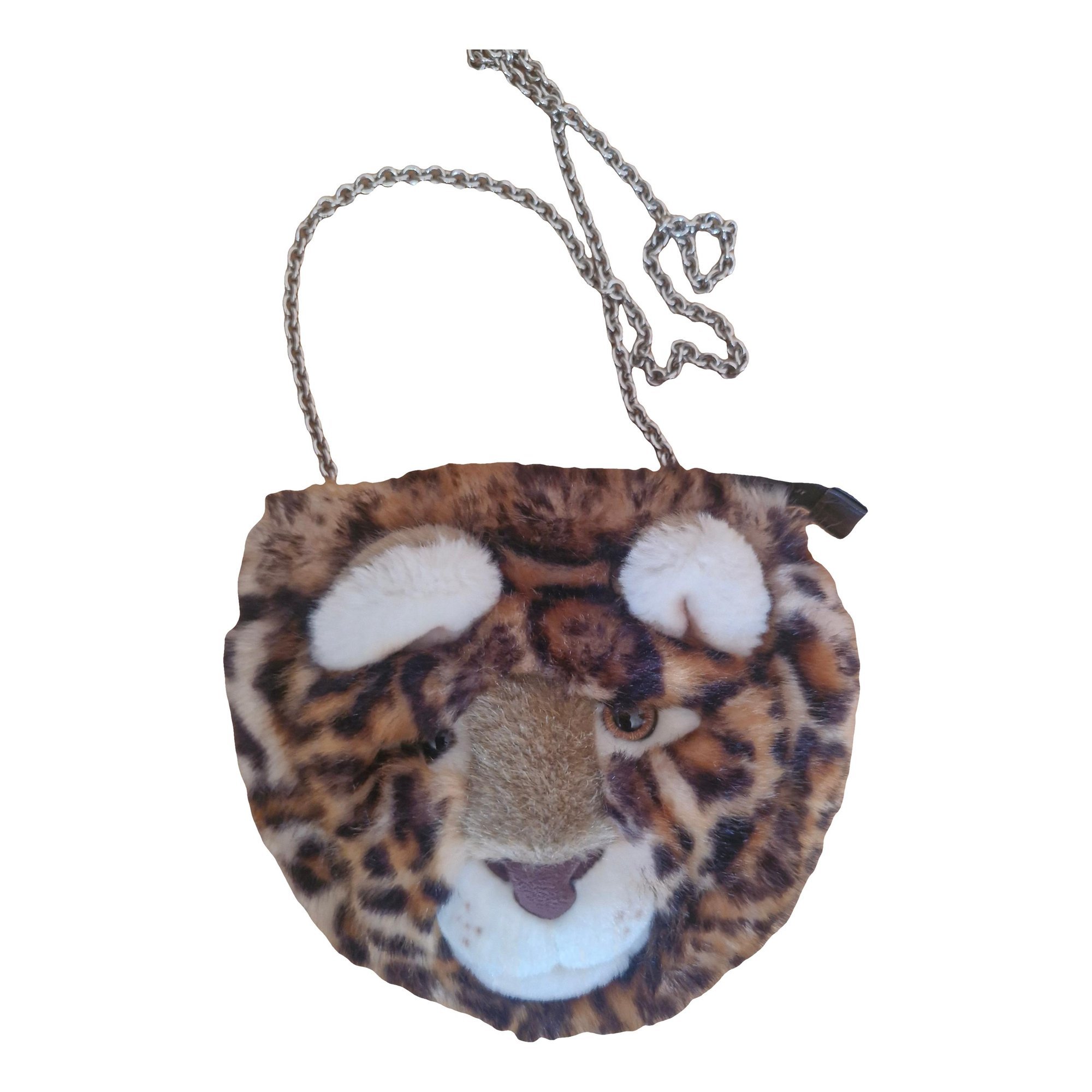 Faux fur crossbody bag