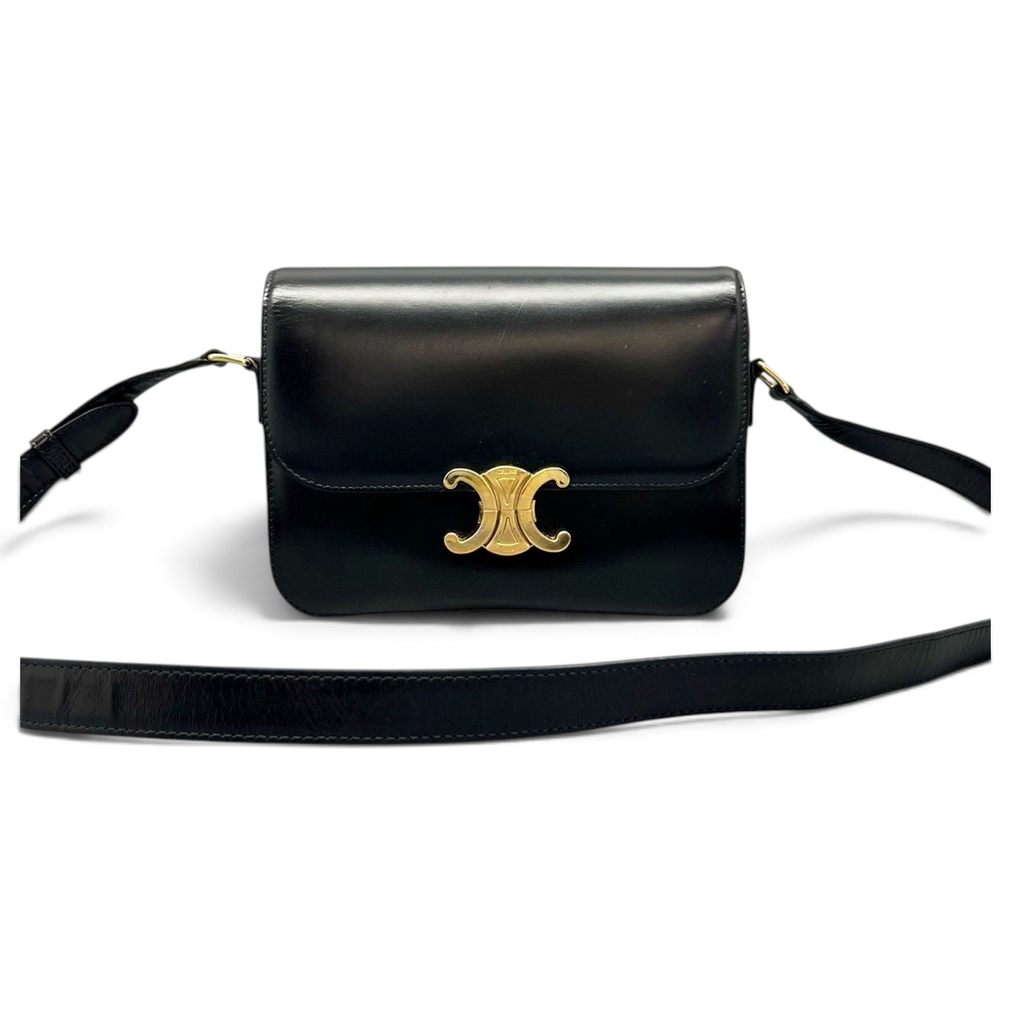 Triomphe leather crossbody bag