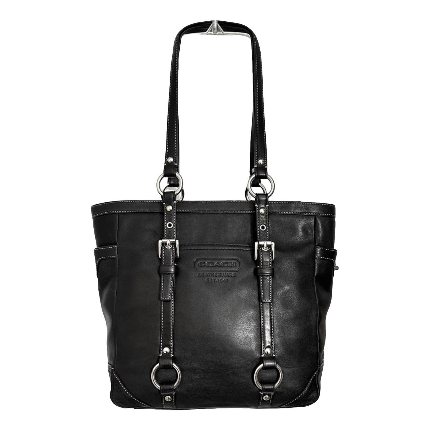 Leather tote