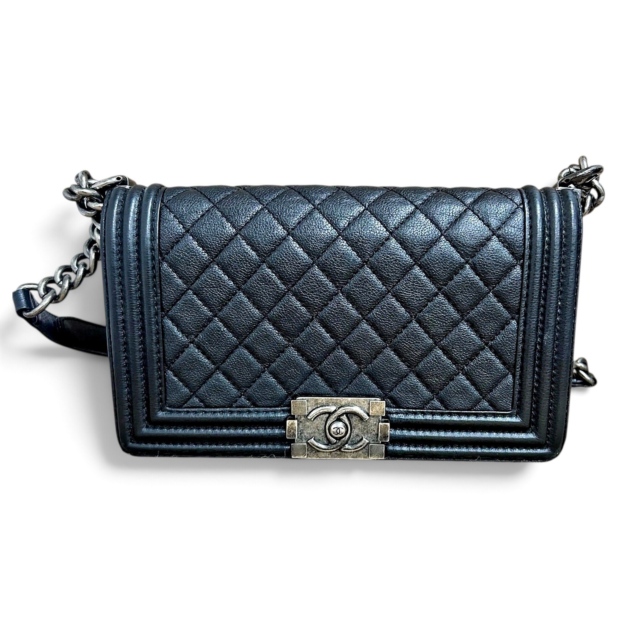 Boy leather crossbody bag