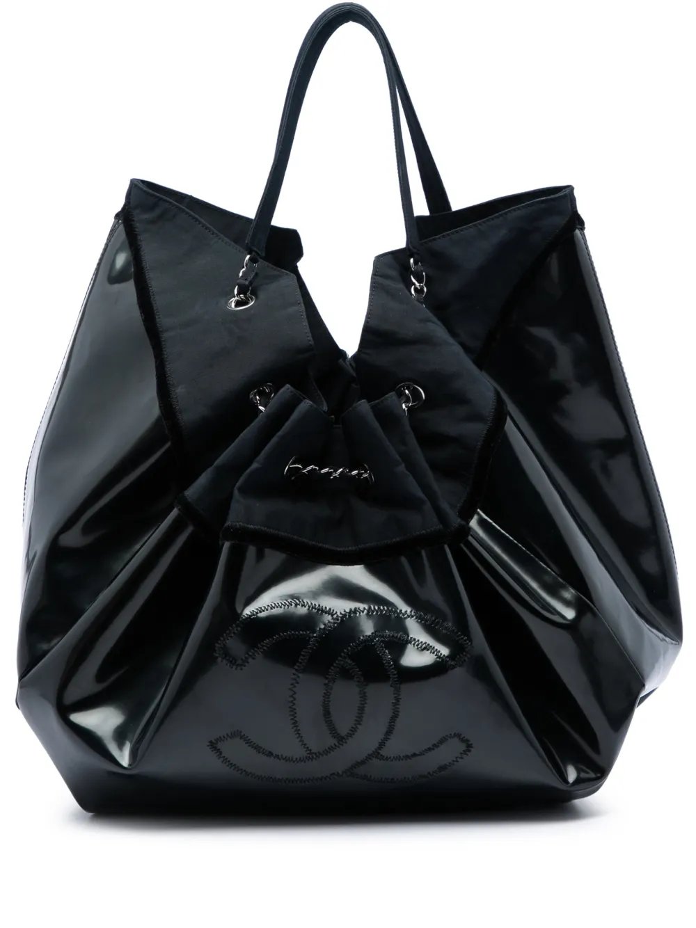 2009-2010 Large Patent Stretch Spirit Cabas tote bag