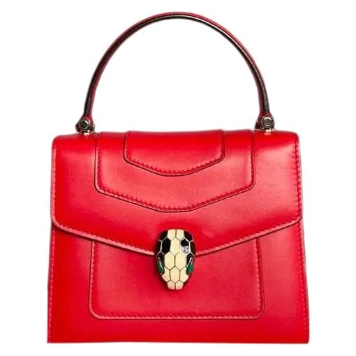 Serpenti leather handbag