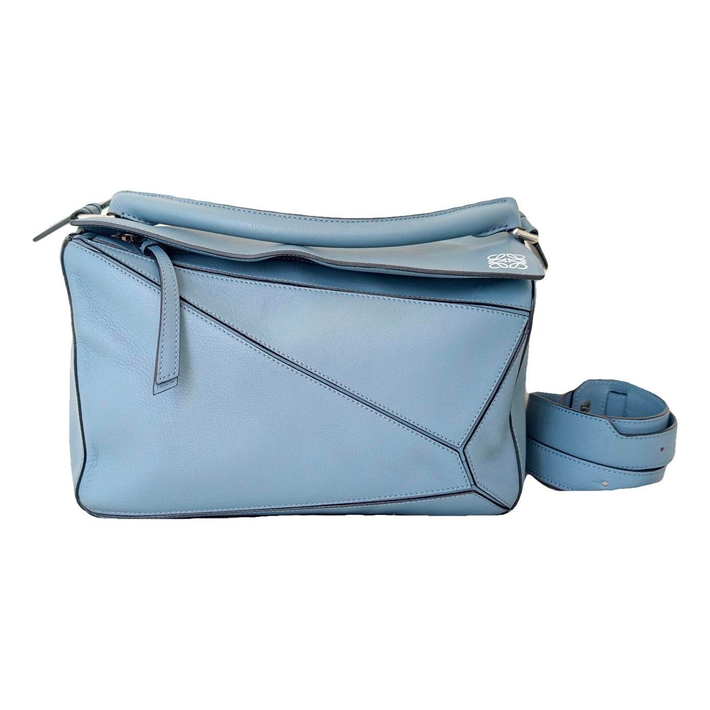 Puzzle leather handbag