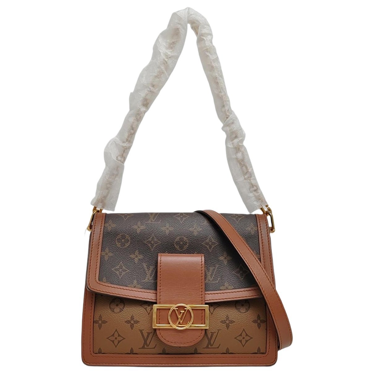 Dauphine leather crossbody bag