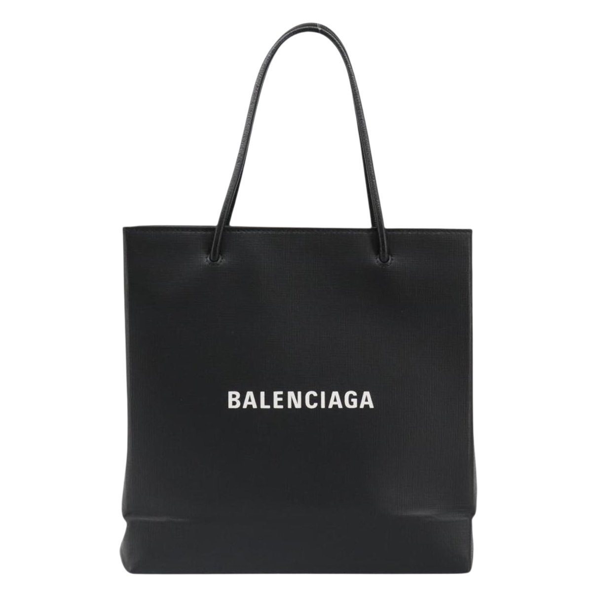 Shopping North South leather handbag