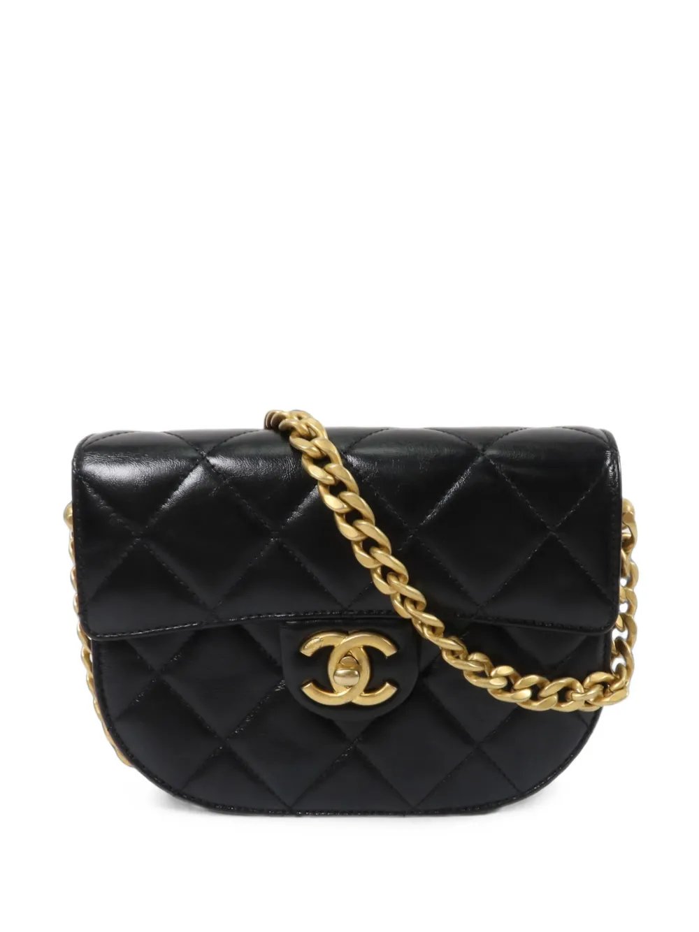 quilted CC turn-lock bag
