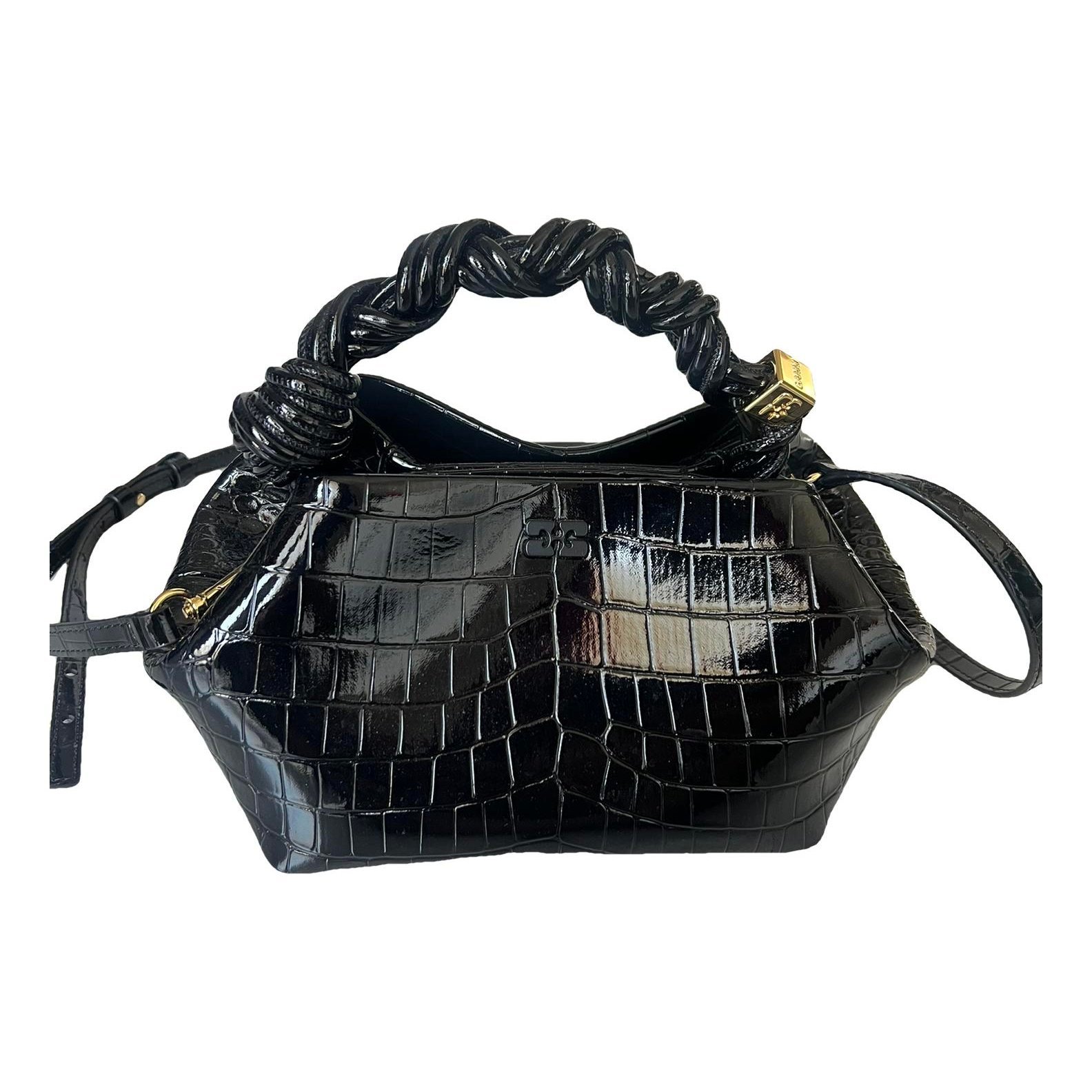 Bou patent leather crossbody bag