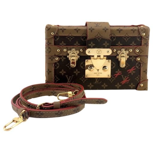Petite Malle leather crossbody bag