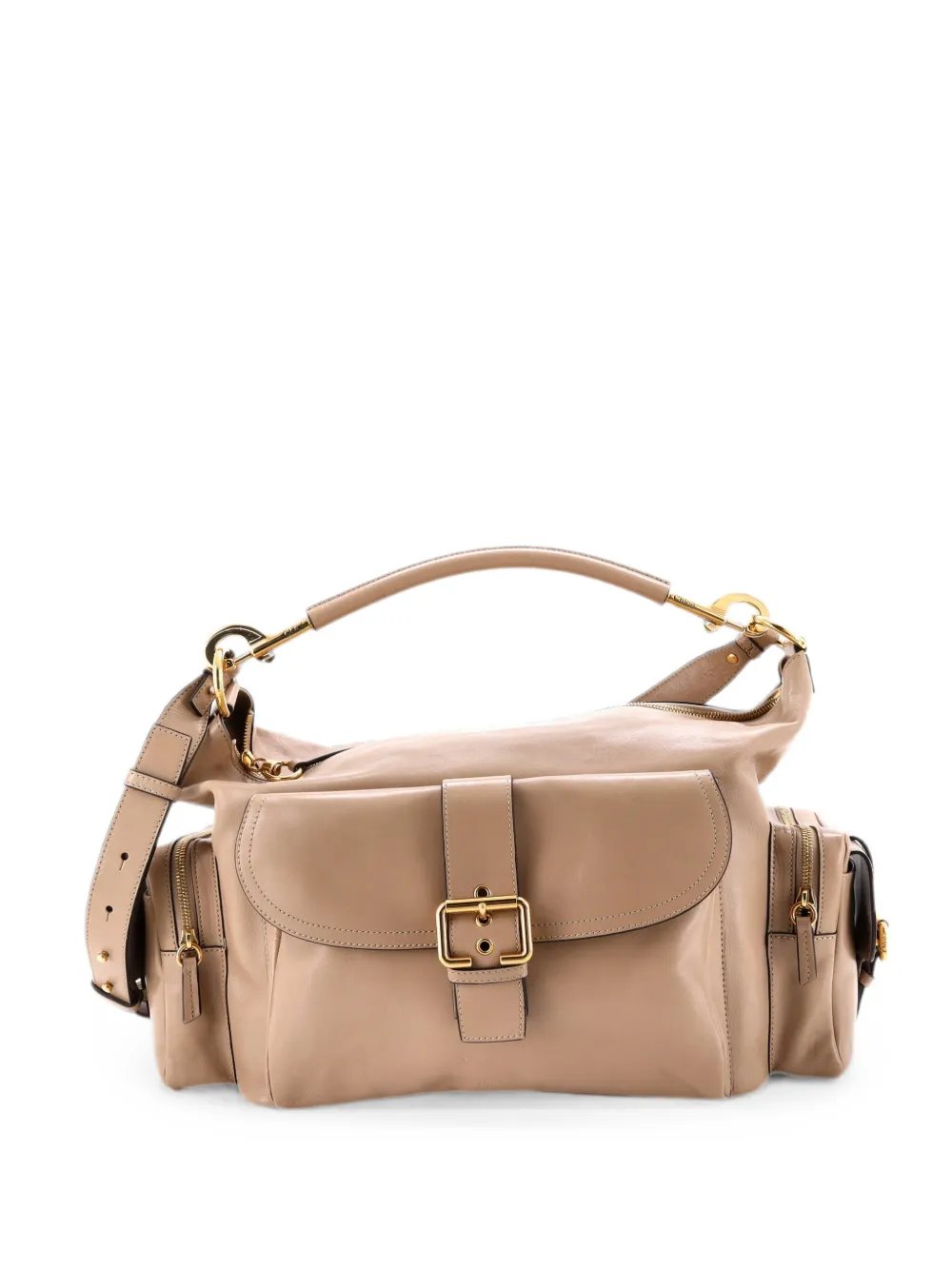Camera Leather Large shoulder bag