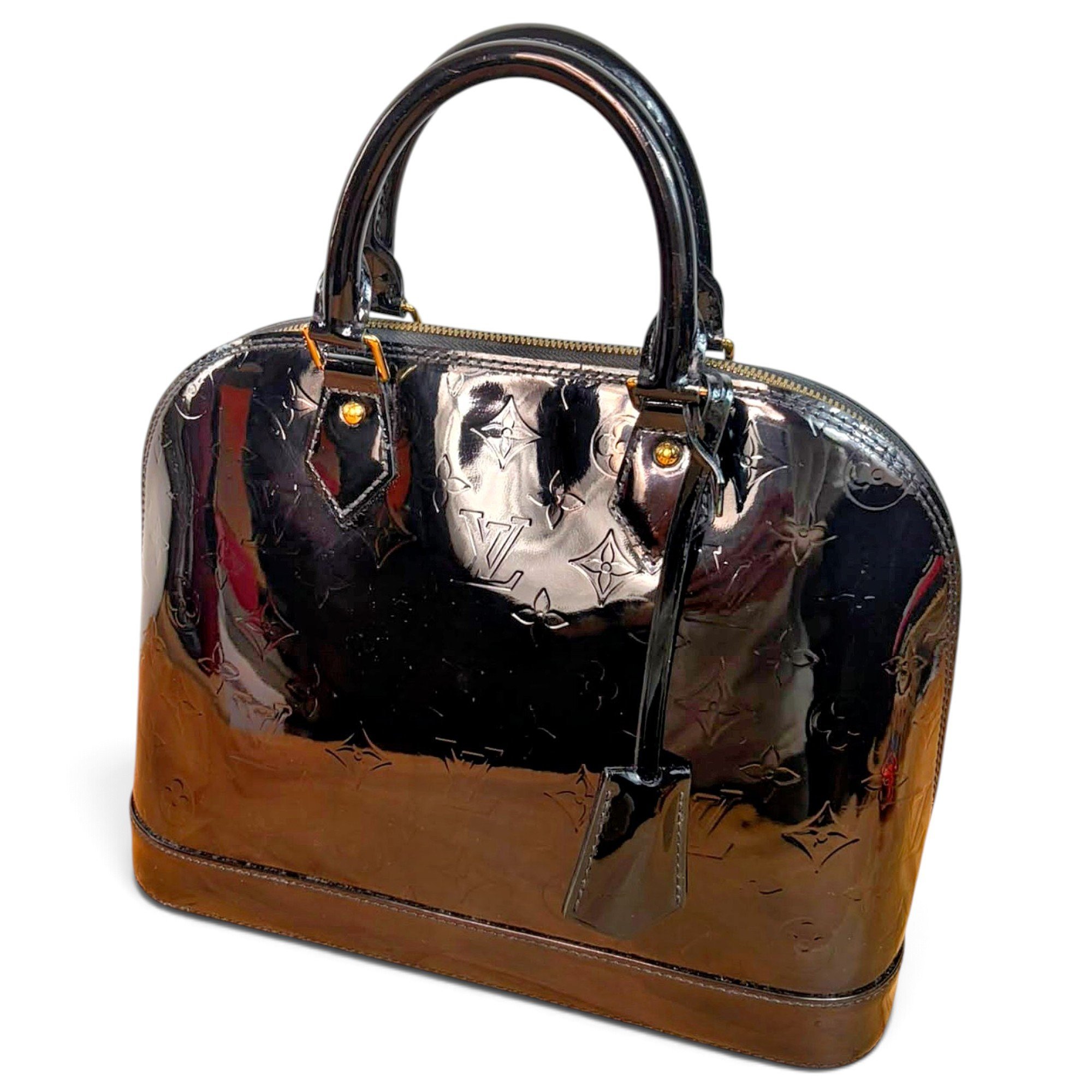 Alma patent leather handbag