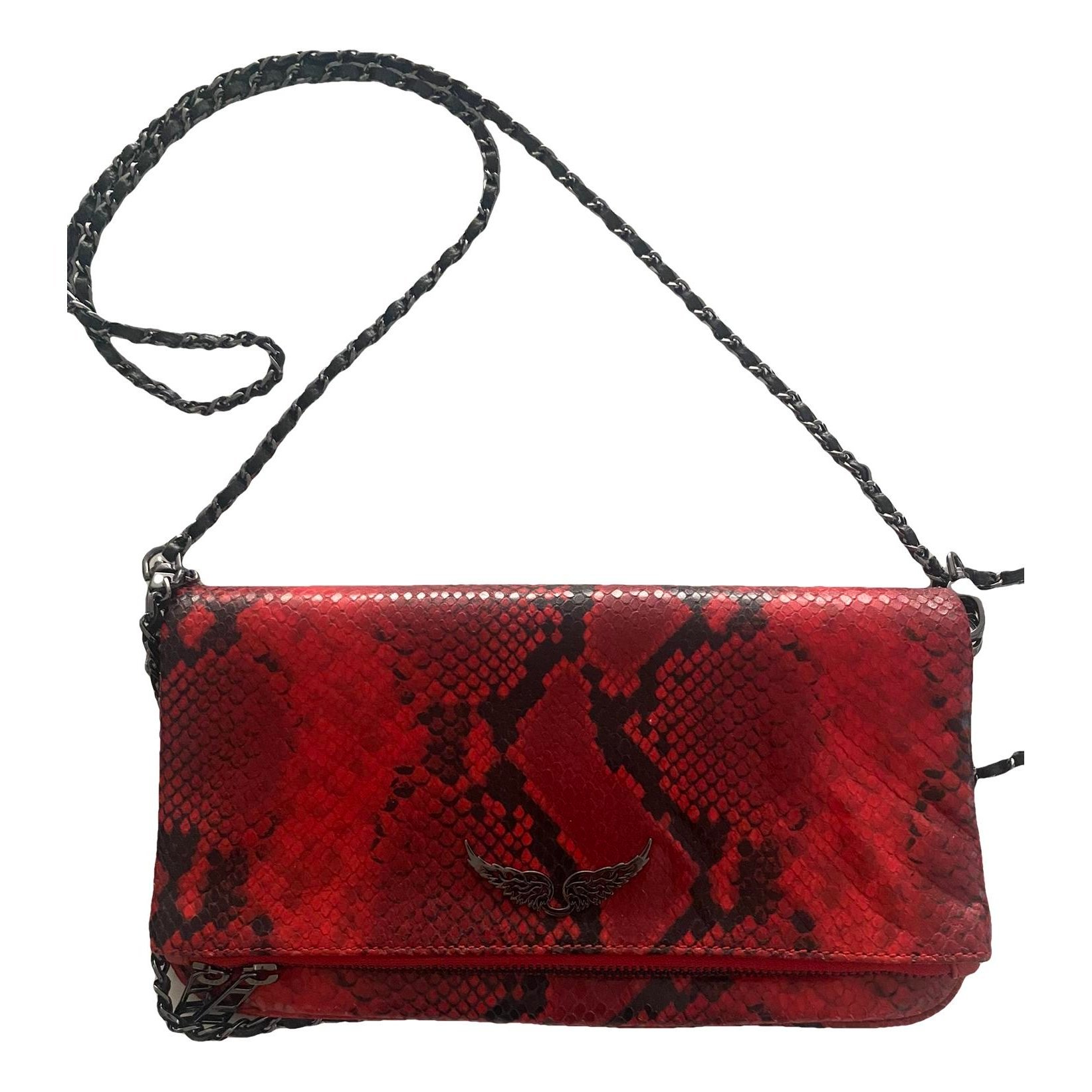 Rock leather crossbody bag