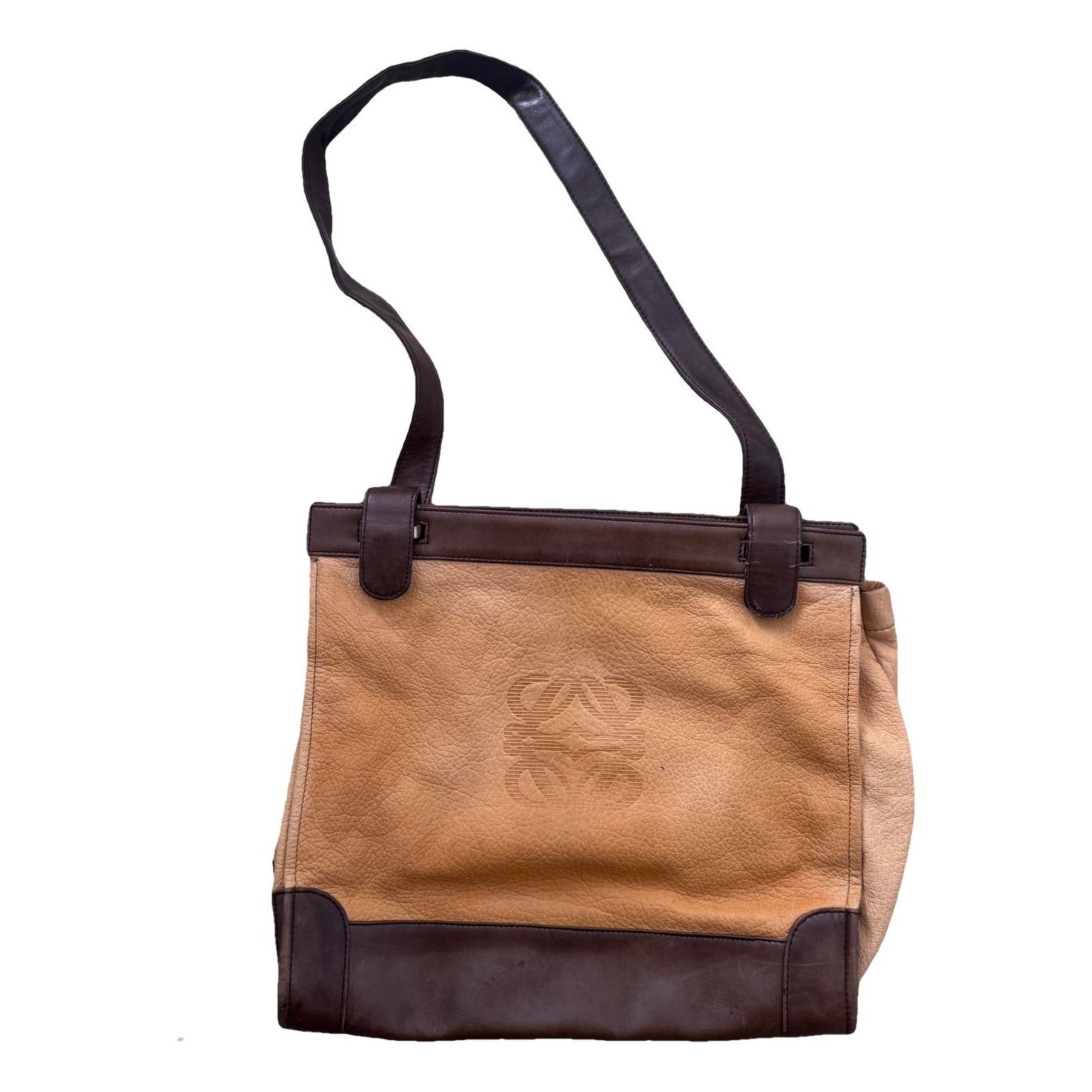 Leather tote