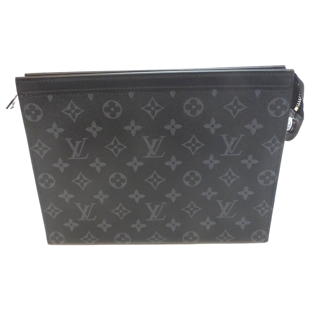 Leather clutch bag