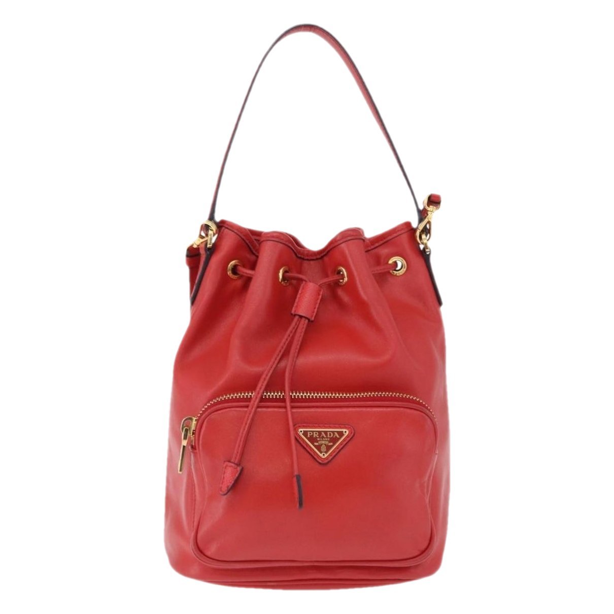 Prada Pocket leather handbag