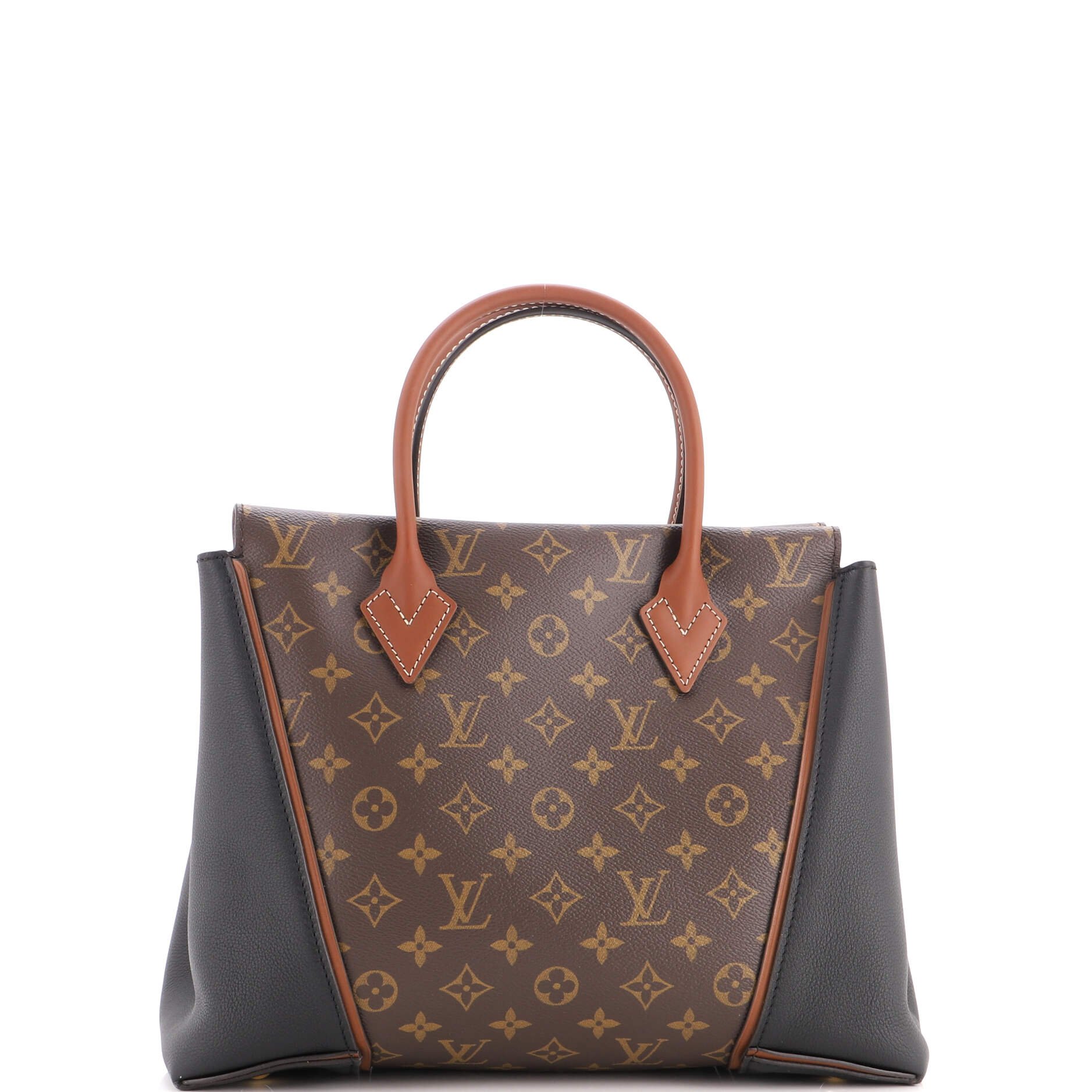 W Tote Monogram Canvas and Leather PM