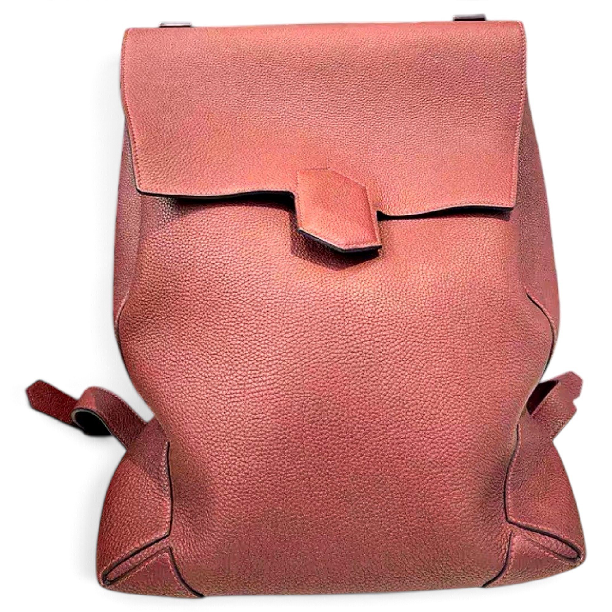 Leather backpack