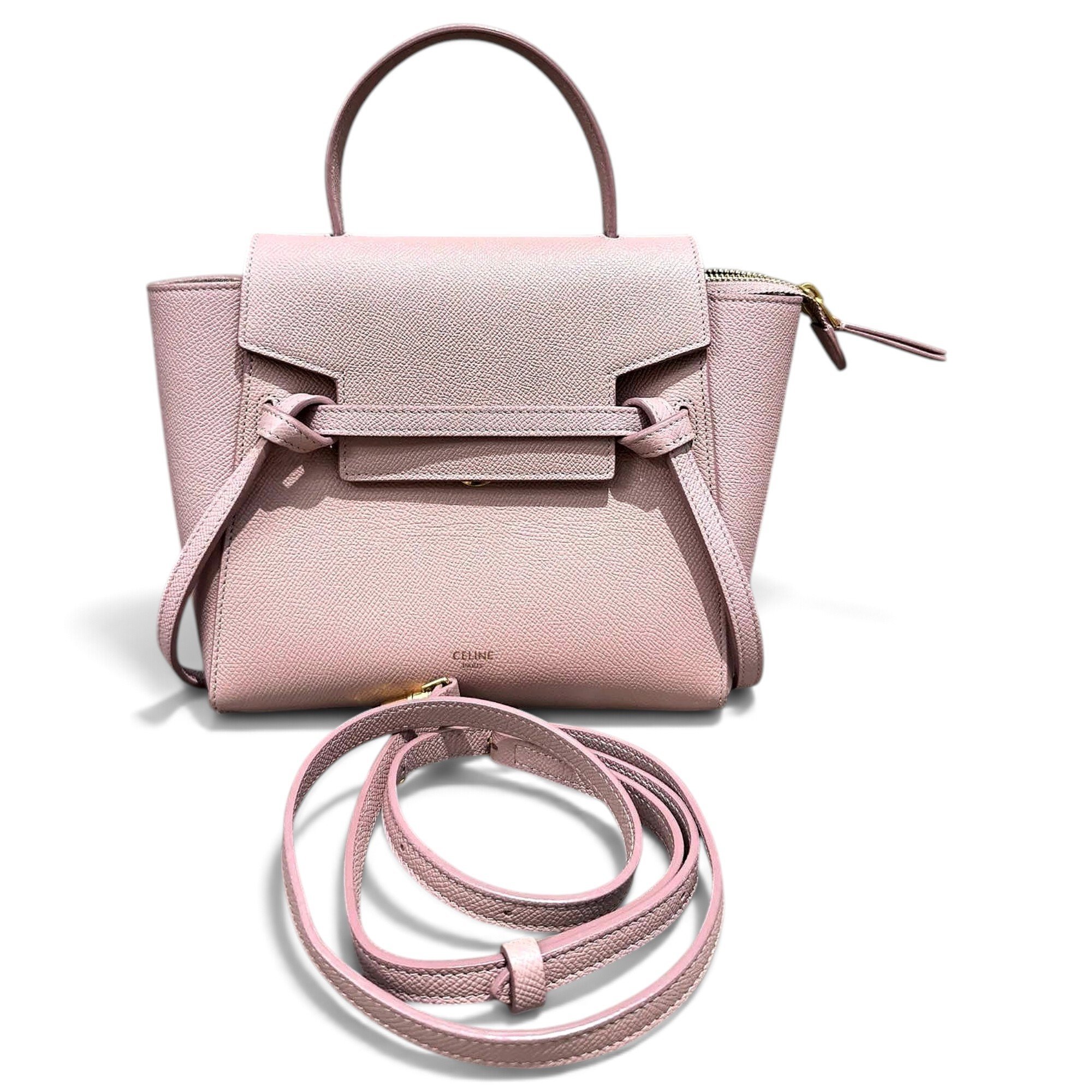 Belt leather handbag