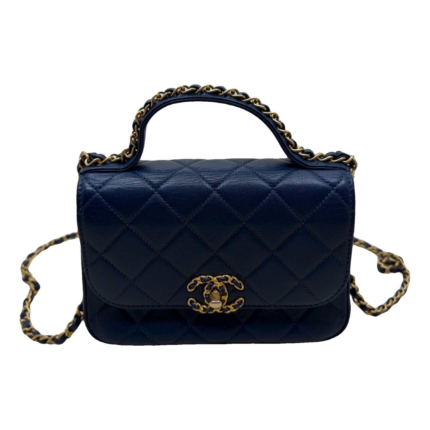 Chain Infinity leather handbag