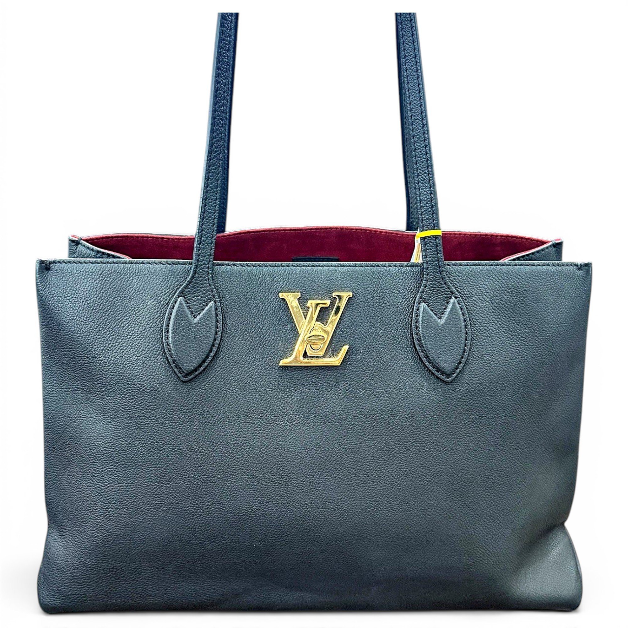 Lockme leather tote