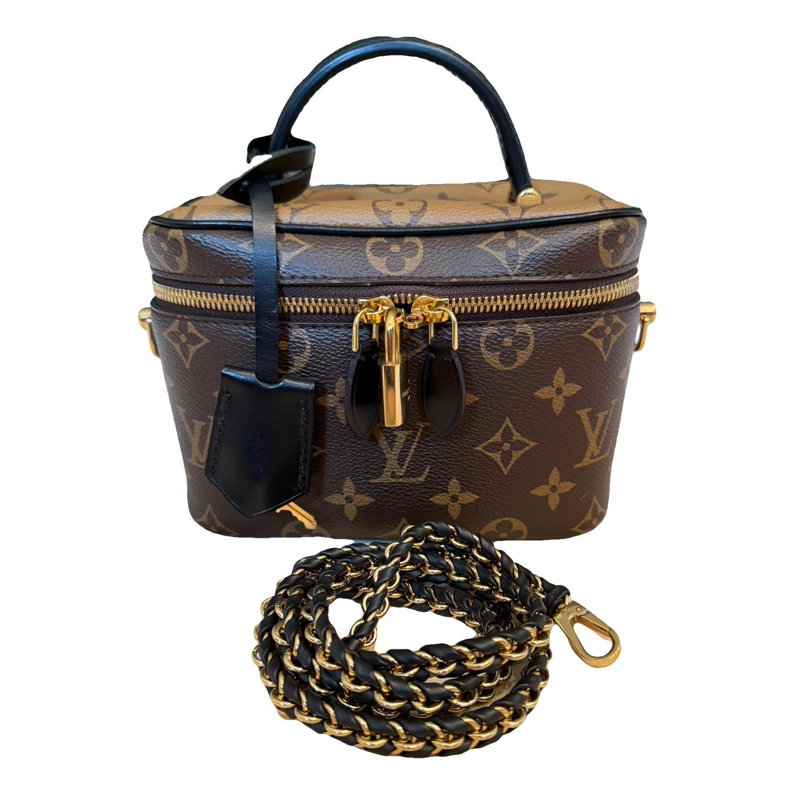 Vanity leather crossbody bag