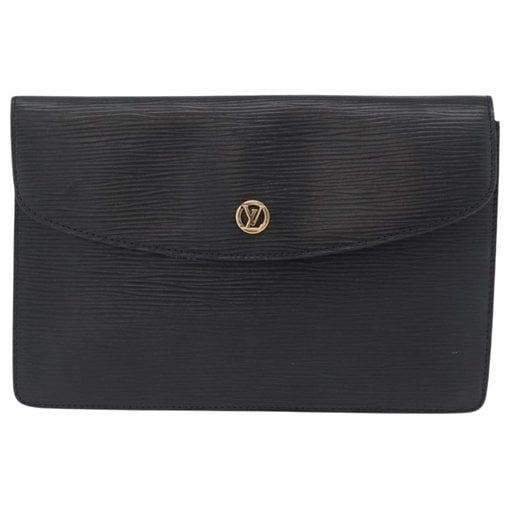 Leather clutch bag