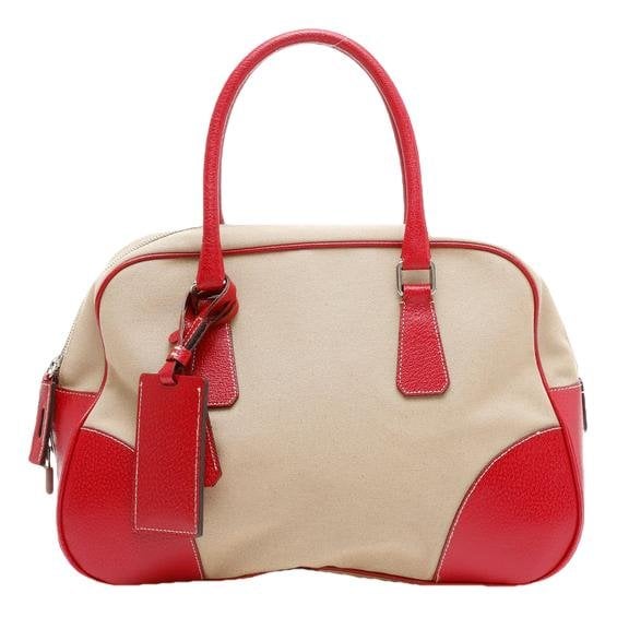 Bowling leather handbag