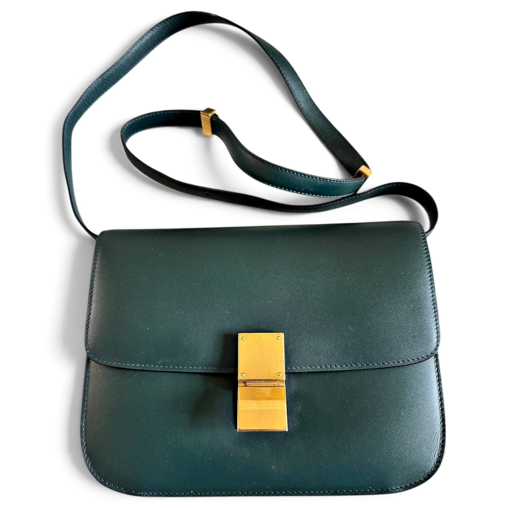 Classic leather crossbody bag