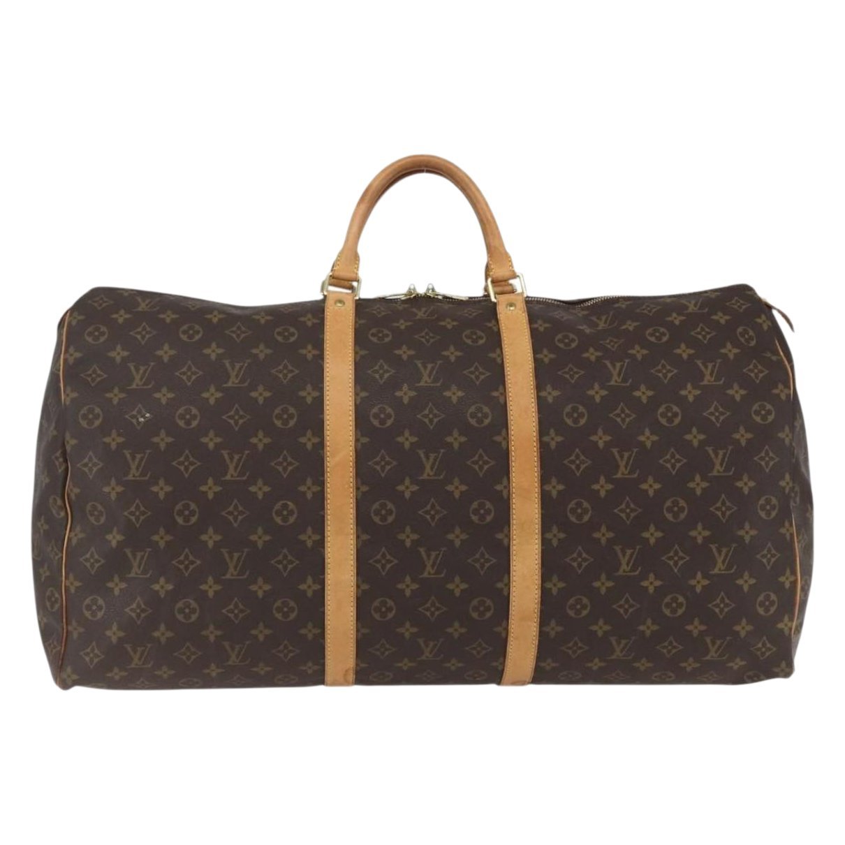 Keepall leather travel bag