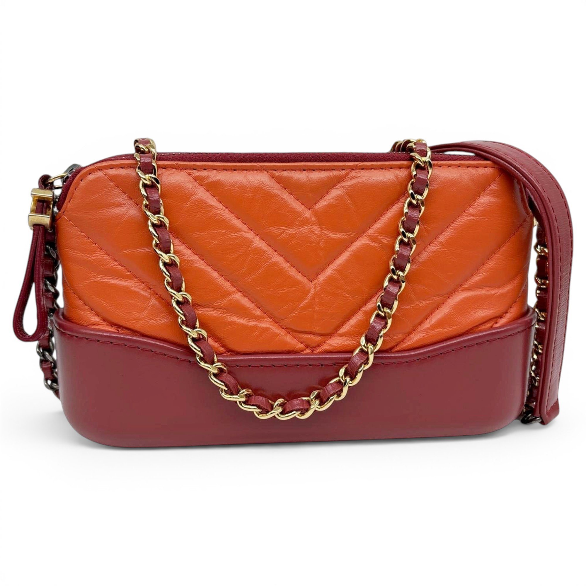 Wallet On Chain Gabrielle leather crossbody bag