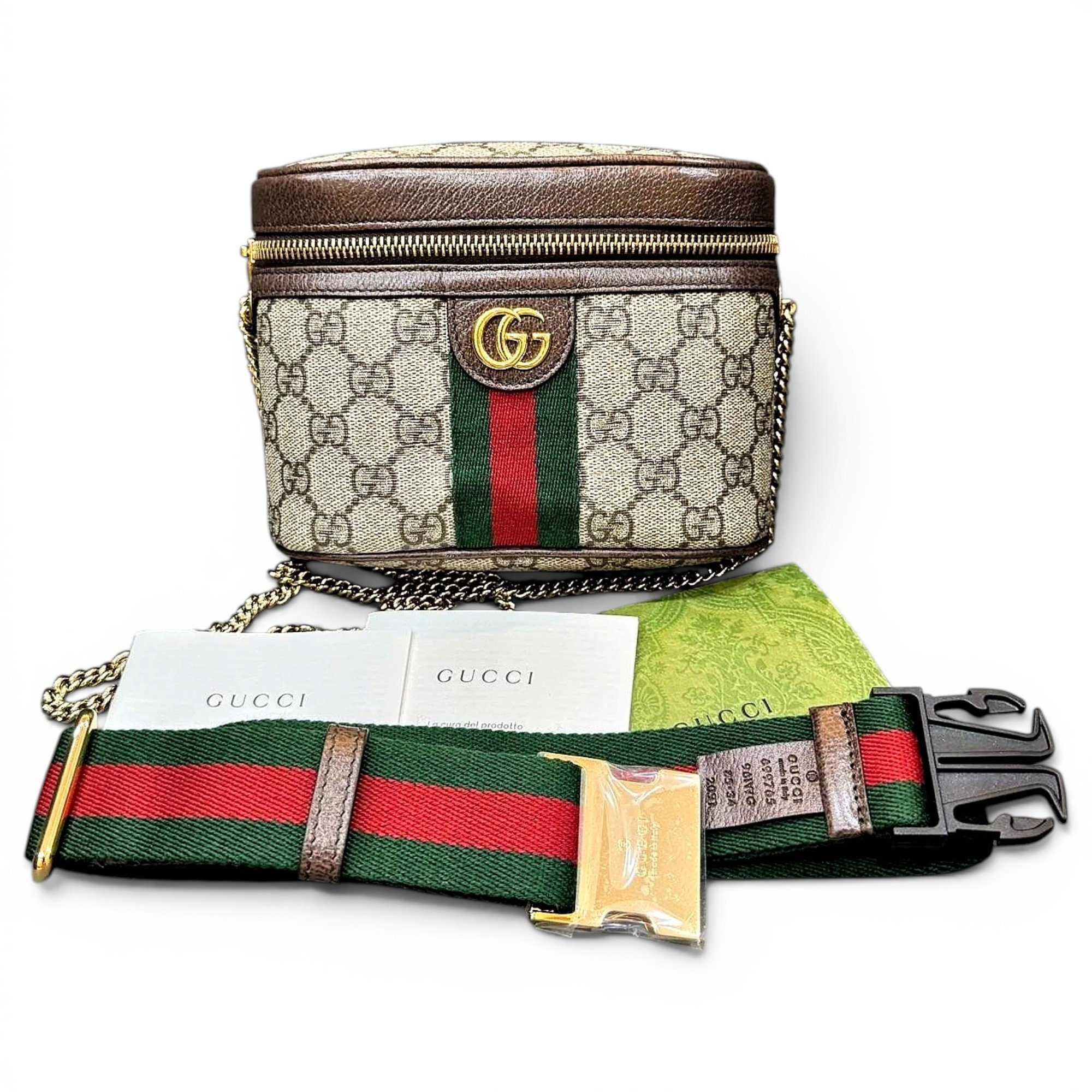 Ophidia cloth crossbody bag