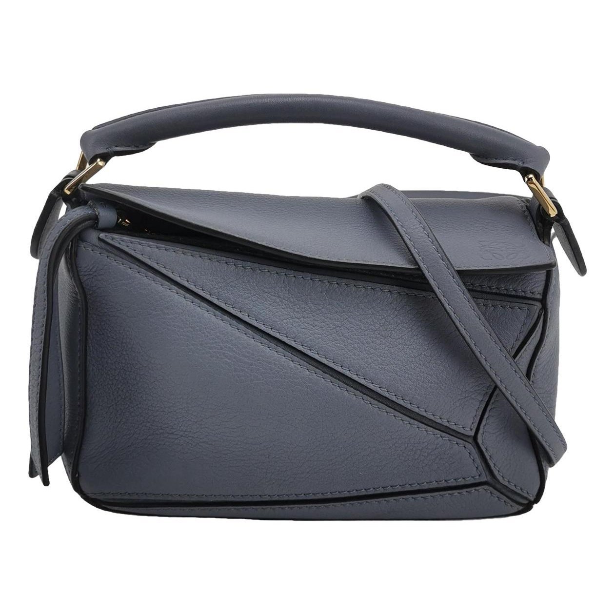 Puzzle leather handbag