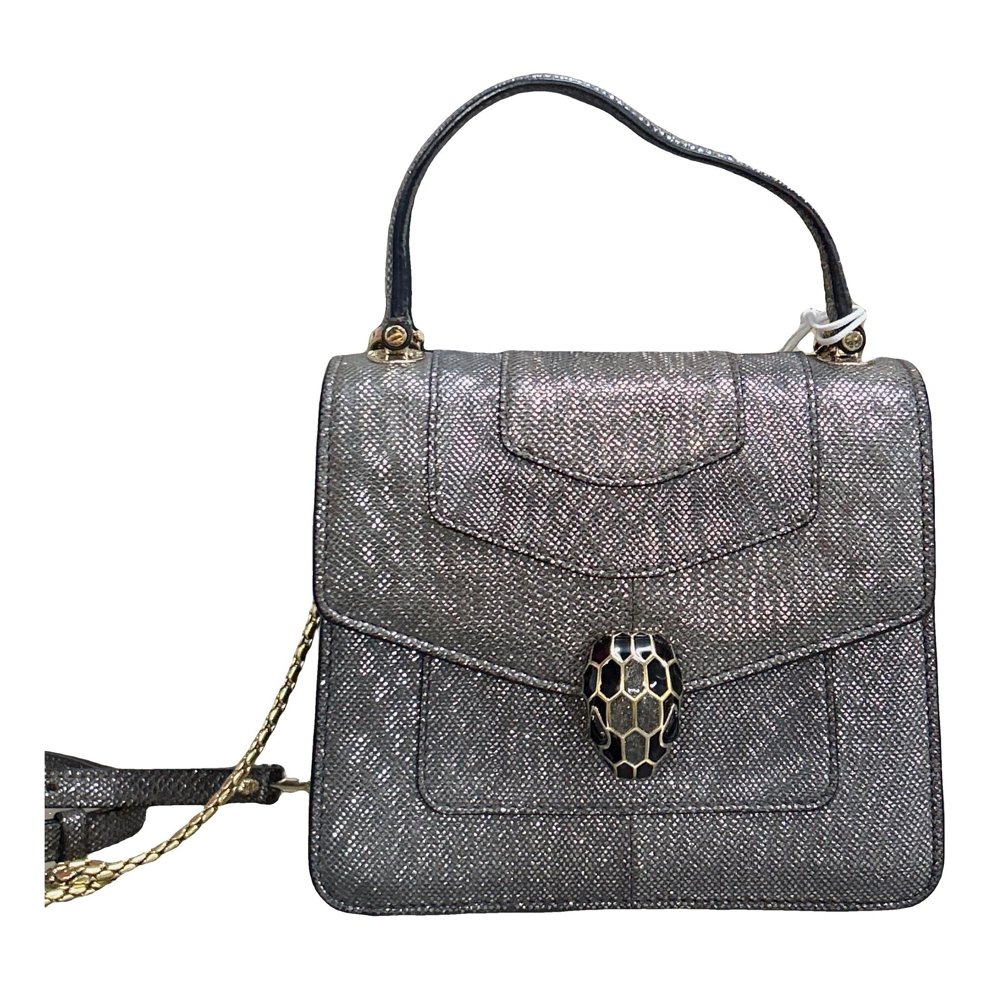 Serpenti leather handbag