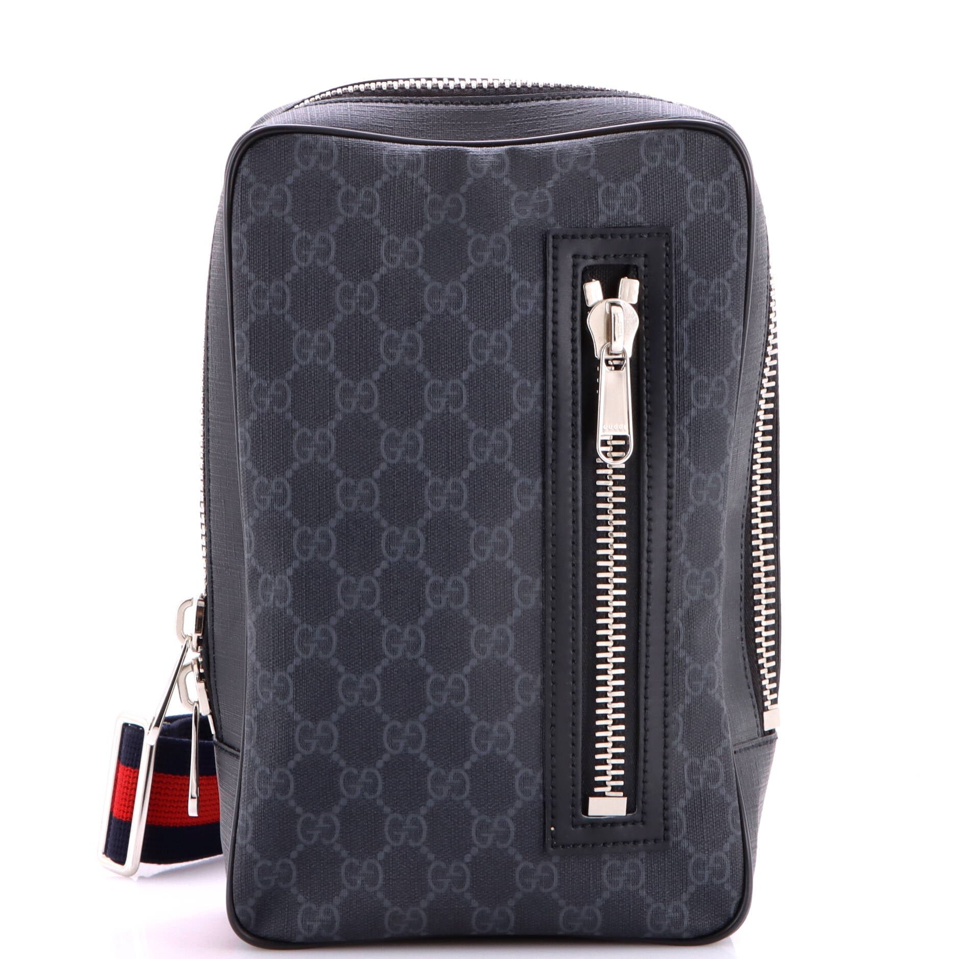 Soft Zip Sling Bag GG Coated Canvas Small