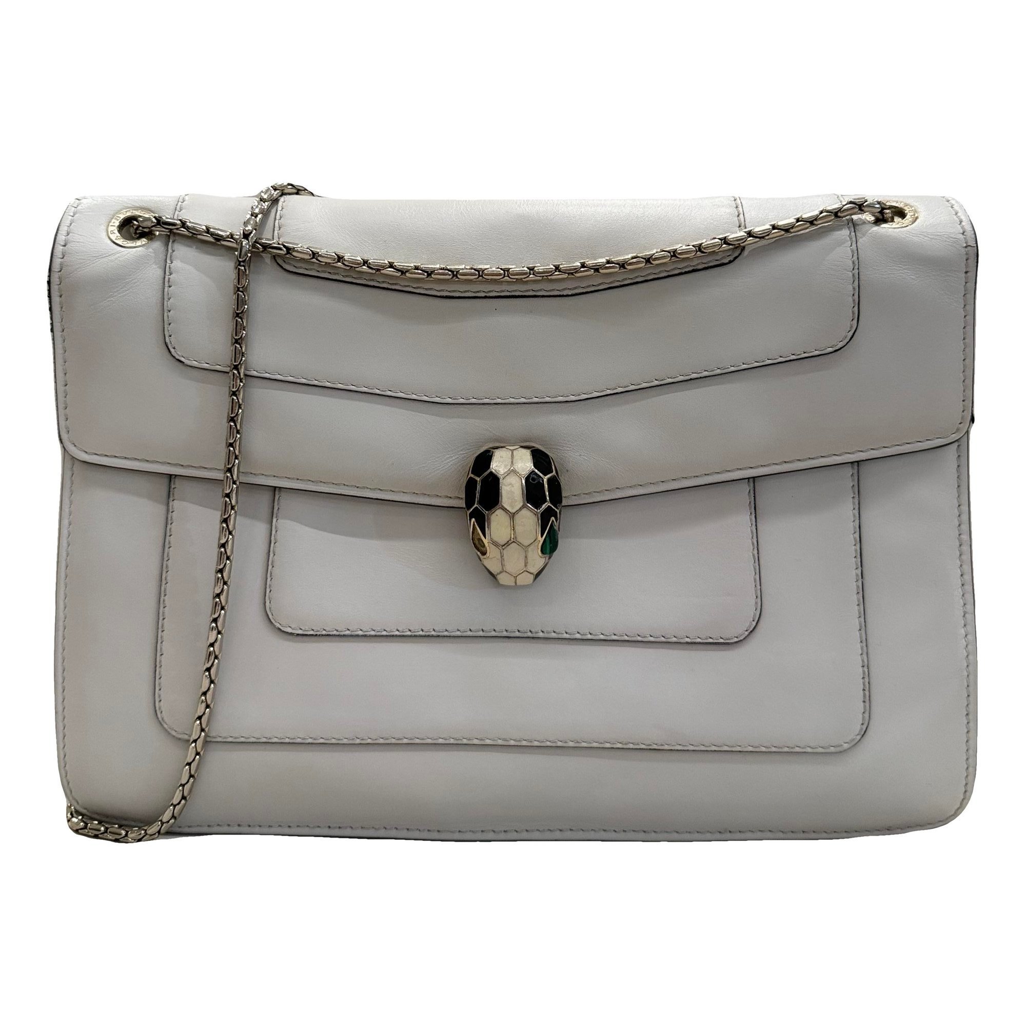 Serpenti leather handbag
