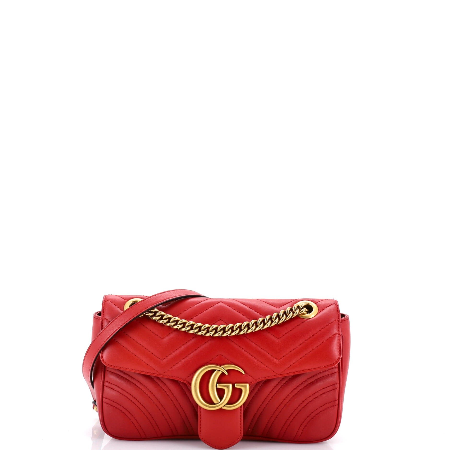 Gucci GG Marmont Flap Bag Matelasse Leather Small
