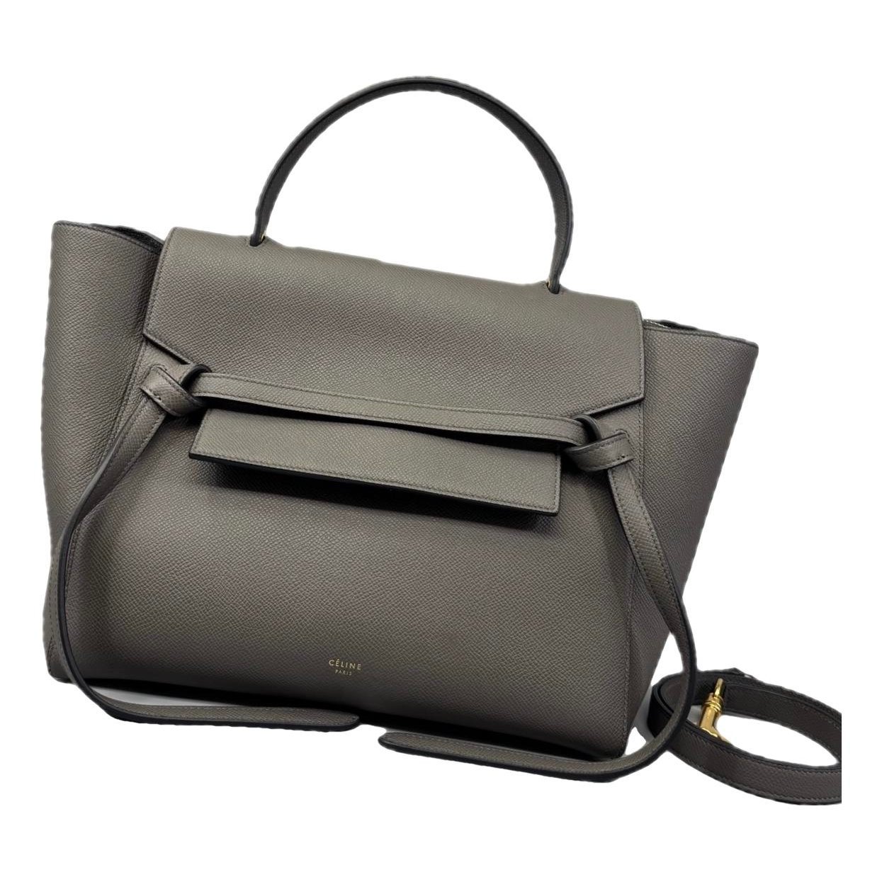 Belt leather handbag