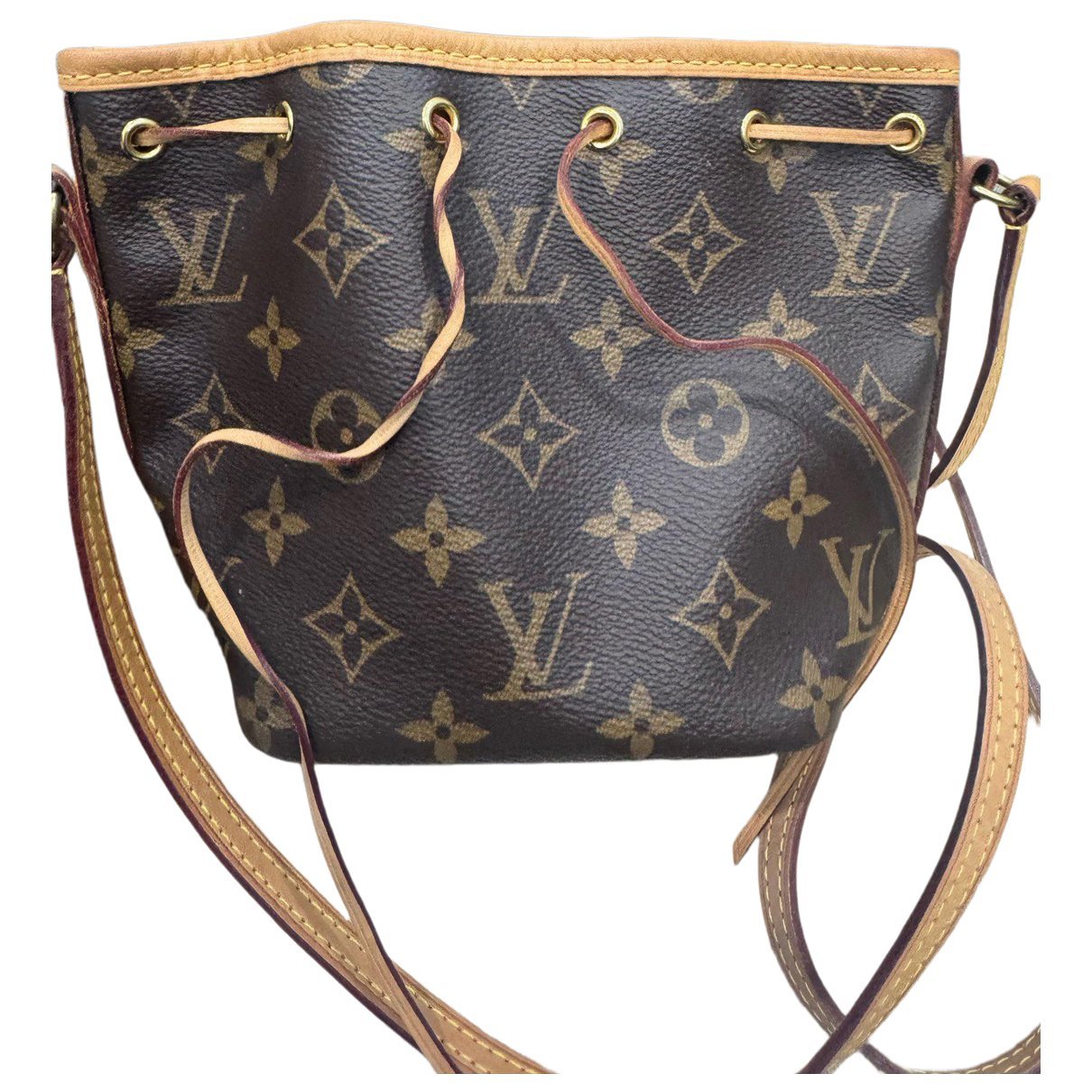Nano Noé leather handbag