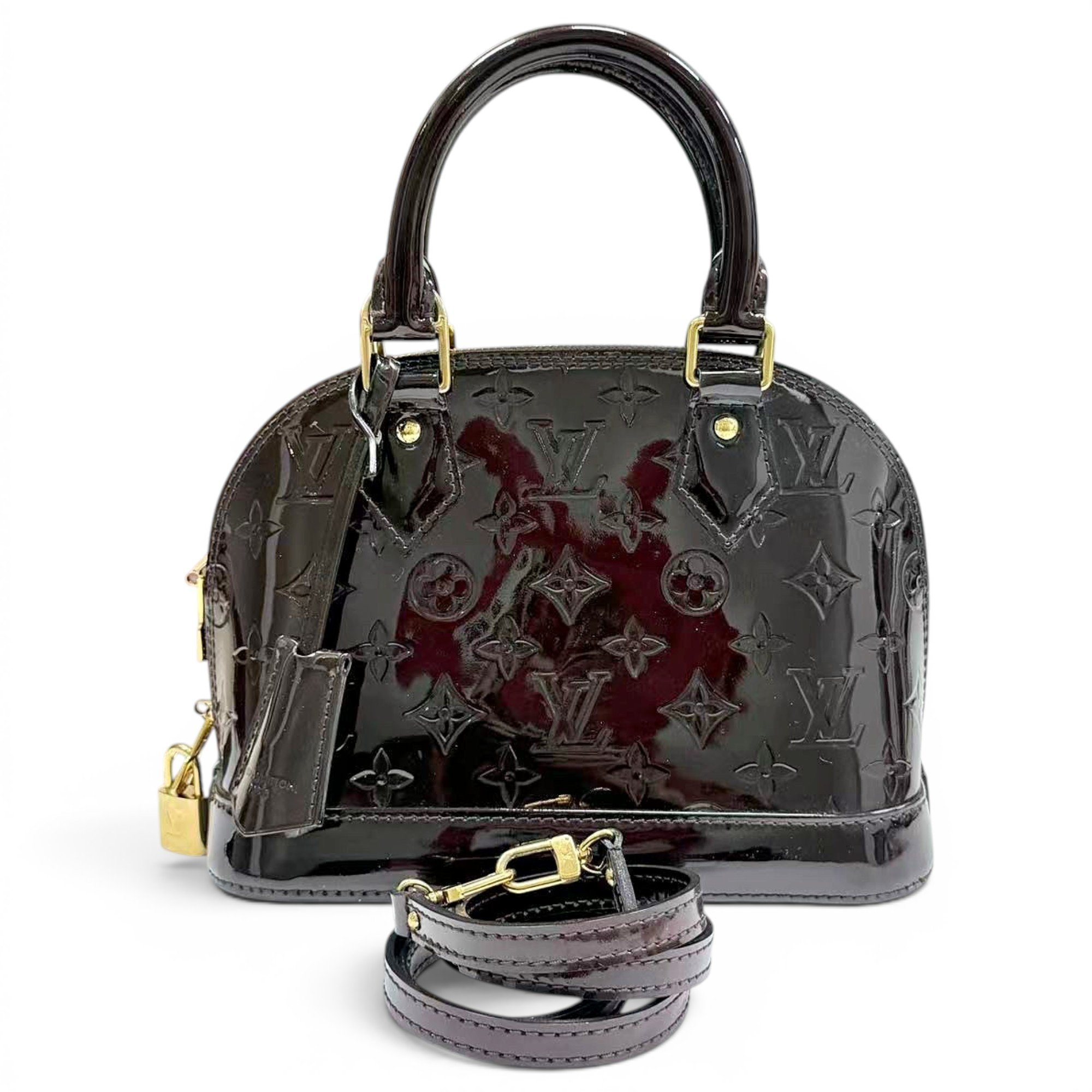 Alma BB patent leather handbag