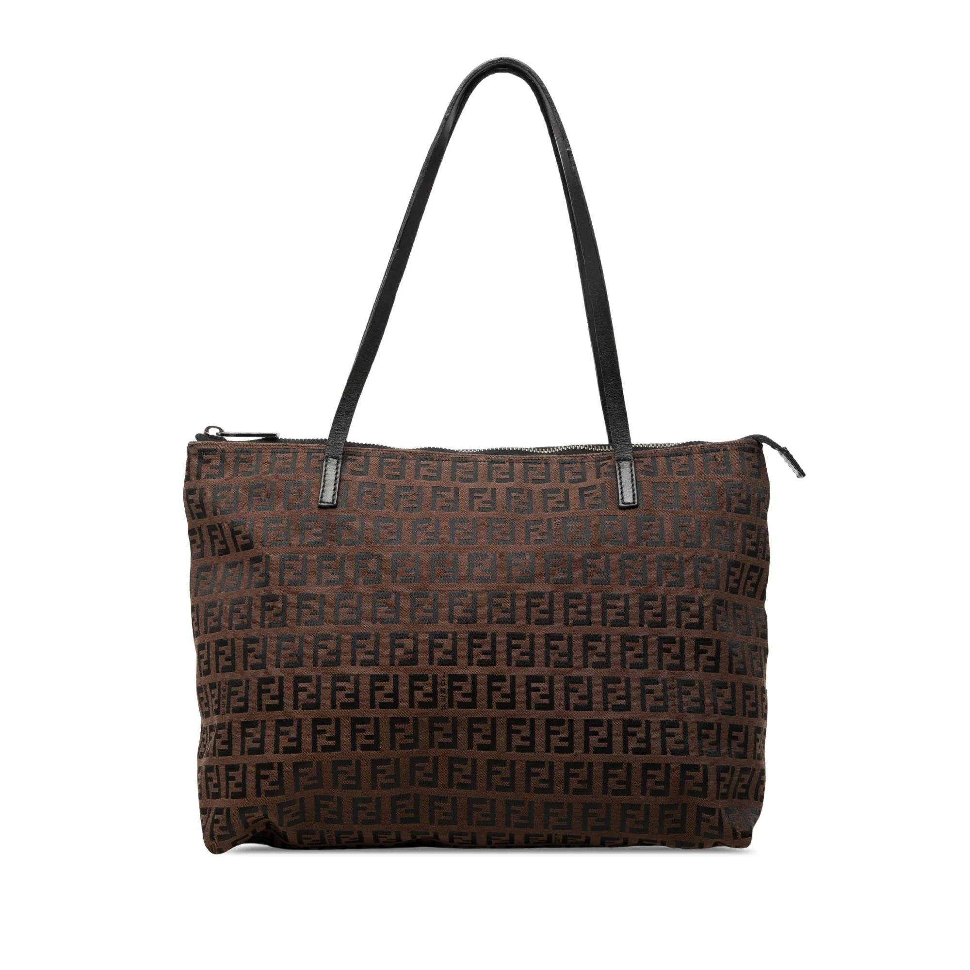 Pocket leather tote