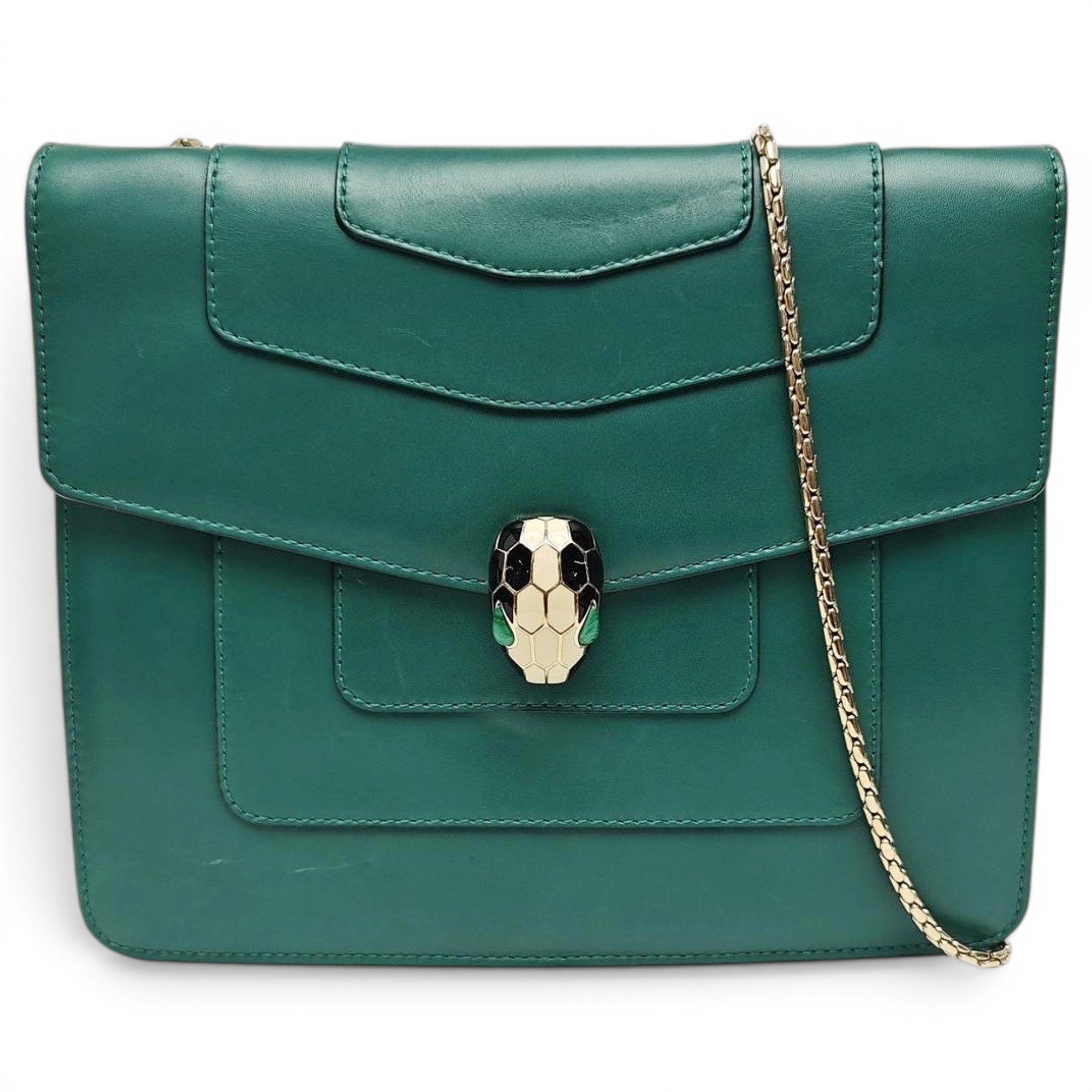 Serpenti leather crossbody bag