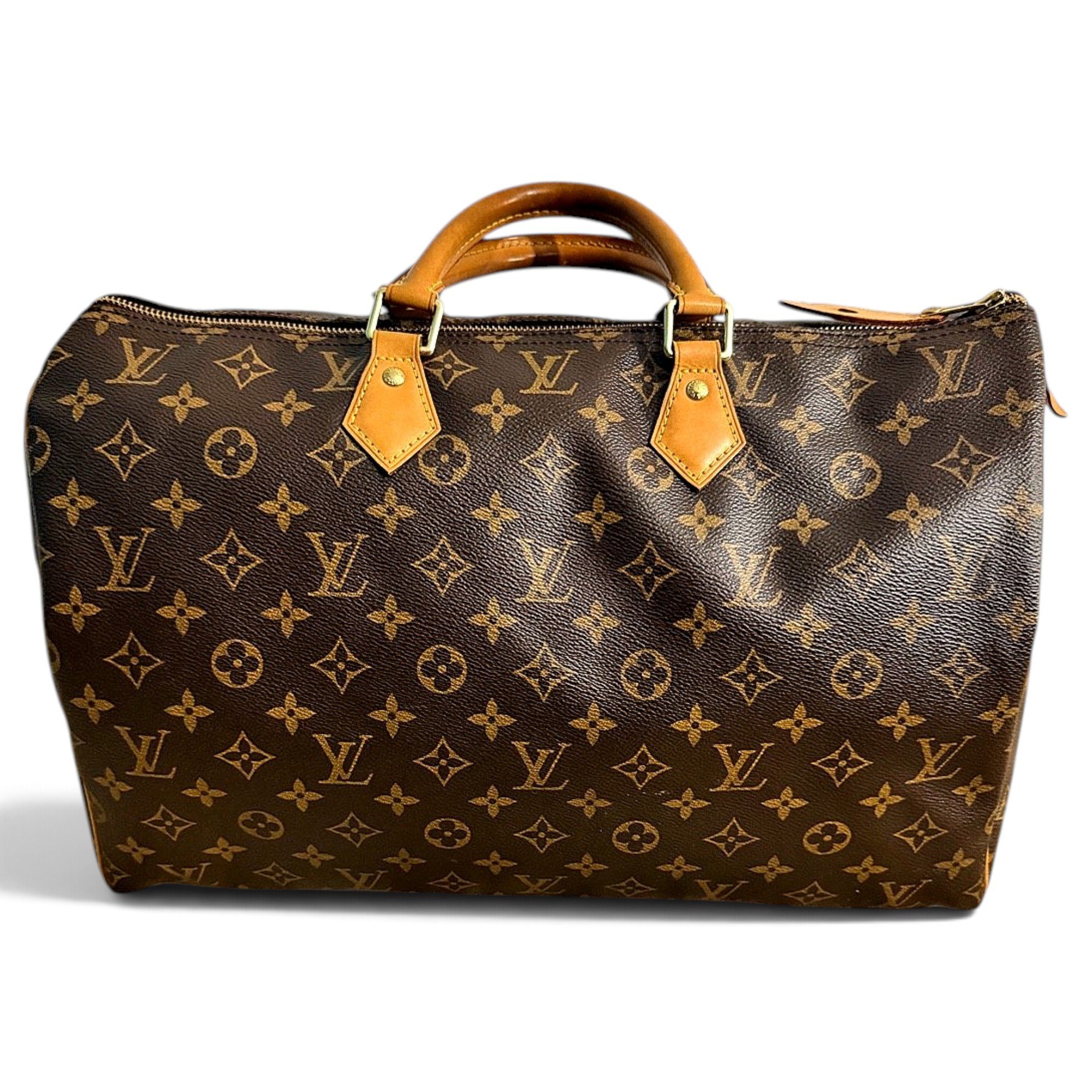 Speedy leather handbag