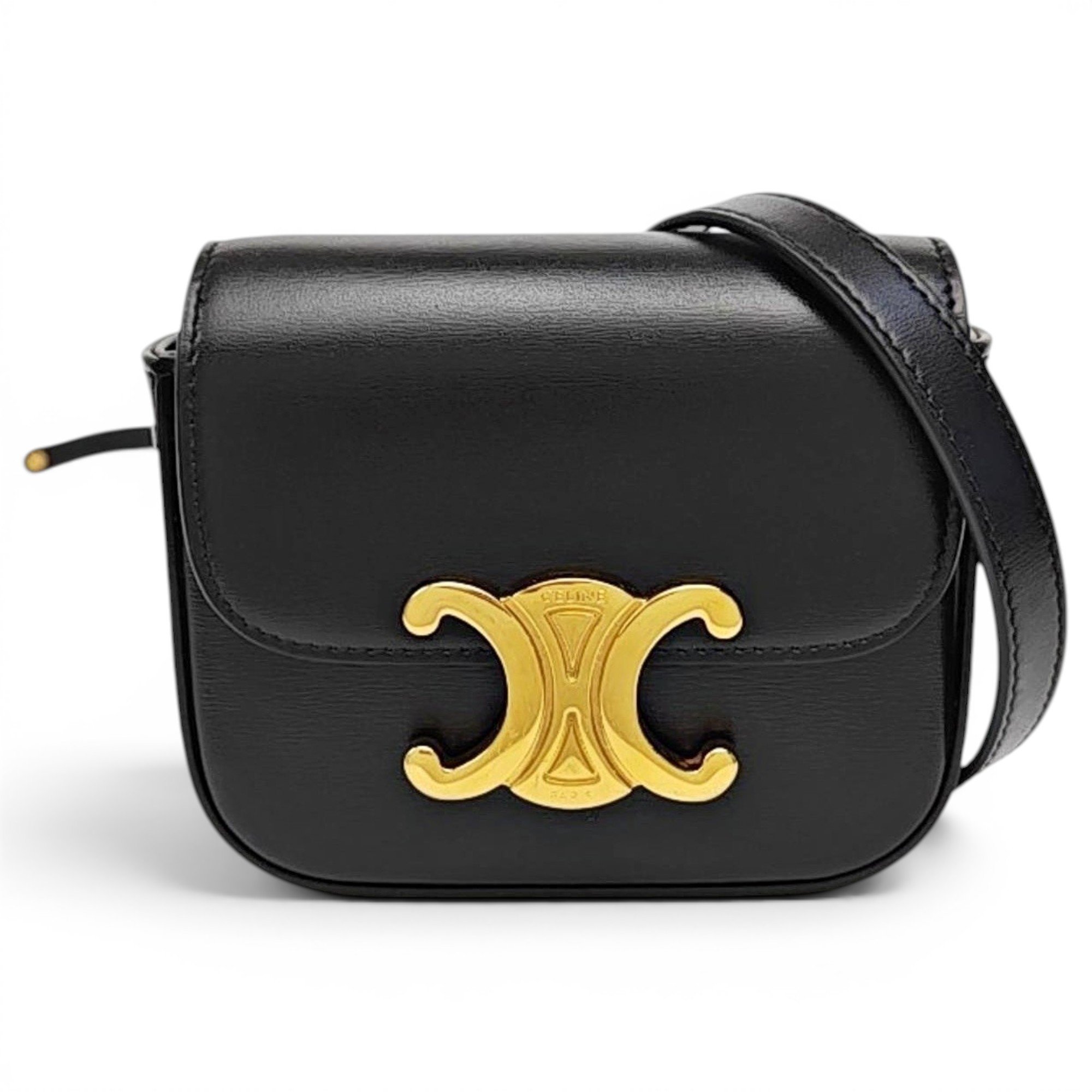 Triomphe leather handbag