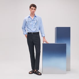 Jeans jacron cuir