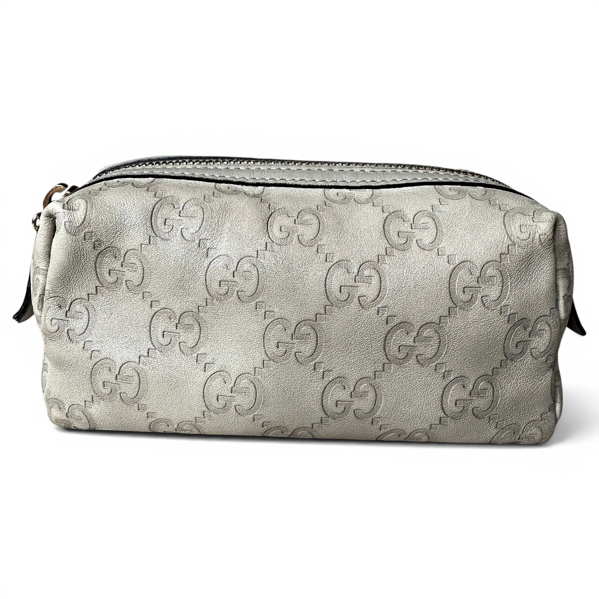 Leather clutch bag
