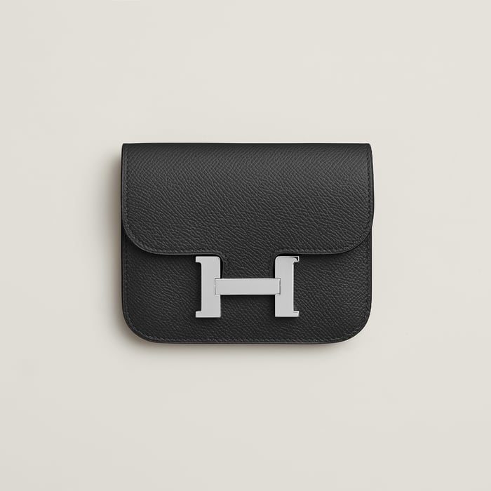 Noir Constance Slim Wallet