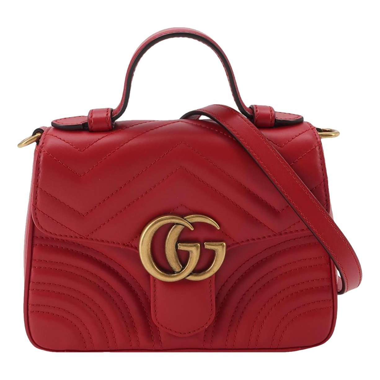 GG Marmont Flap leather handbag