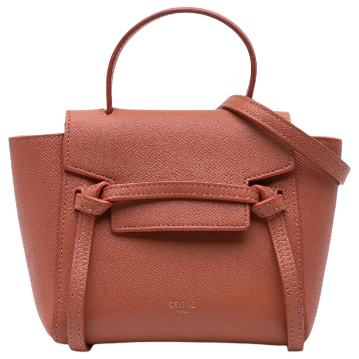 Belt leather satchel