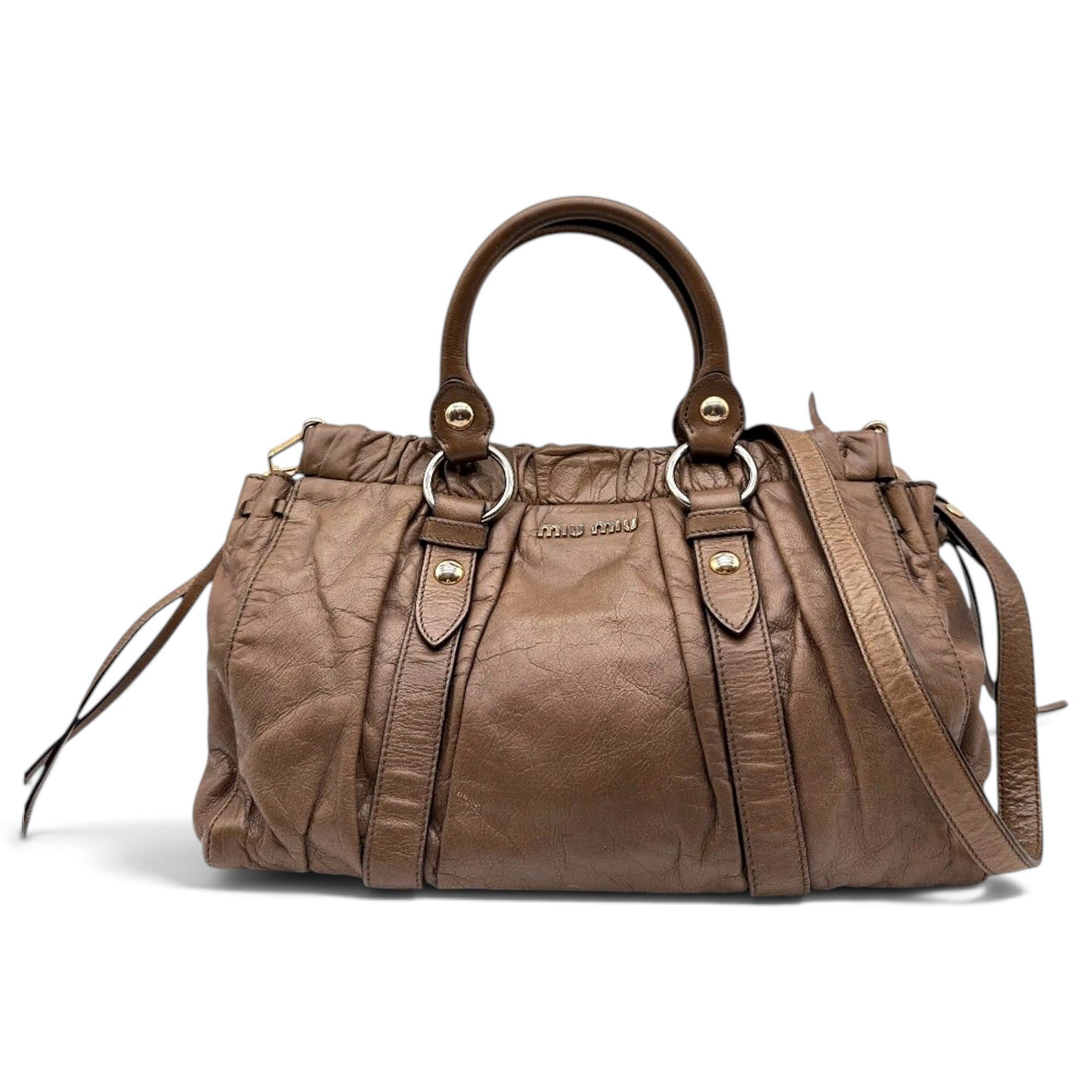 Vitello leather satchel