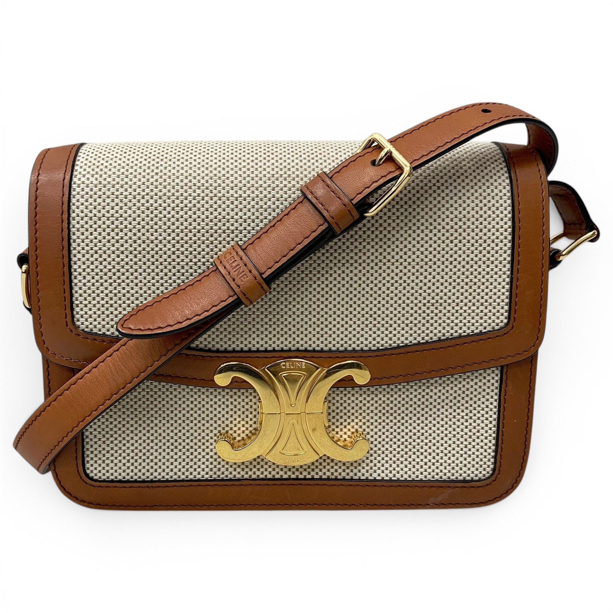 Triomphe cloth handbag